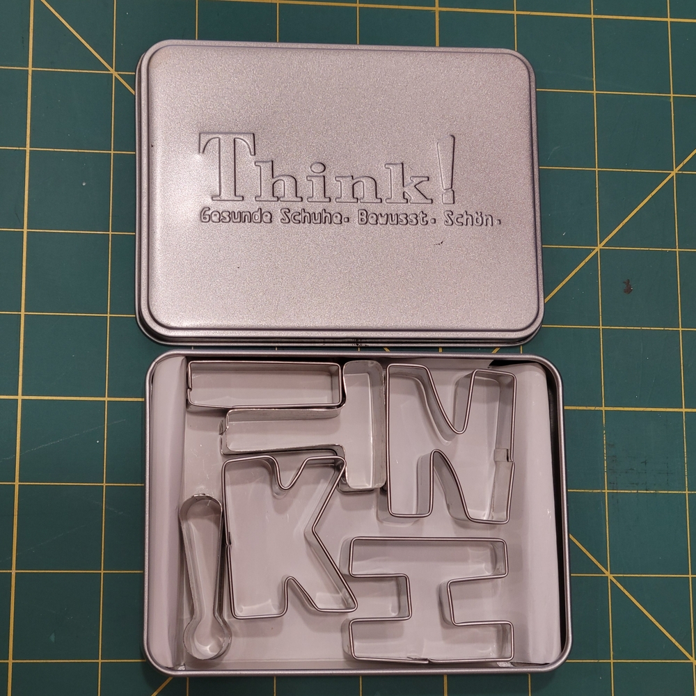 Think! Silver Embossed Tin